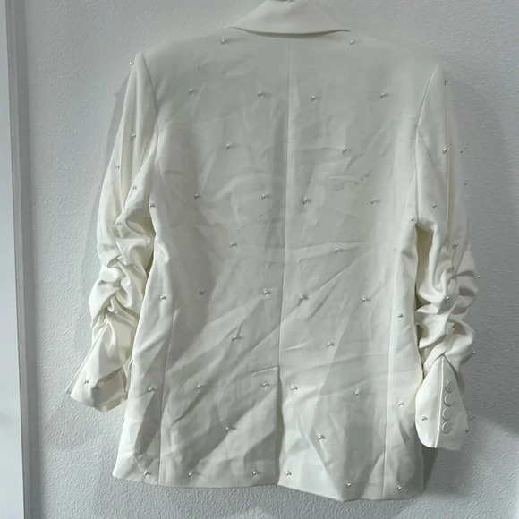Generation Love Nadia Pearl Blazer in White, NWT - Picture 9 of 10